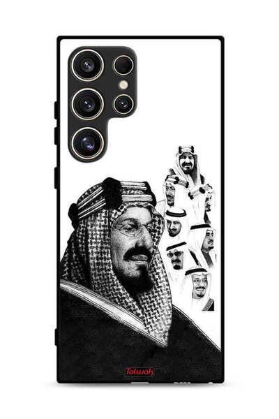 Tolwak غطاء حماية لهاتف سامسونج جالاكسي إس 24 ألترا 5G، ملصق فني أبيض وأسود ل...