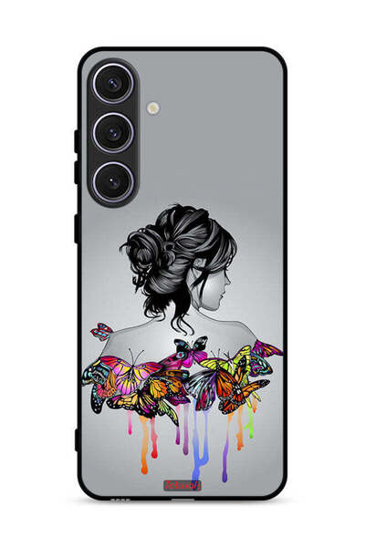 Tolwak غطاء حماية لهاتف سامسونج جالاكسي S24 بلس 5G برسومات فراشات وفتاة فنية ...