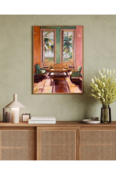 woodhomeworks Tek Parça Salon Ofis Dekor Tablo Ttk