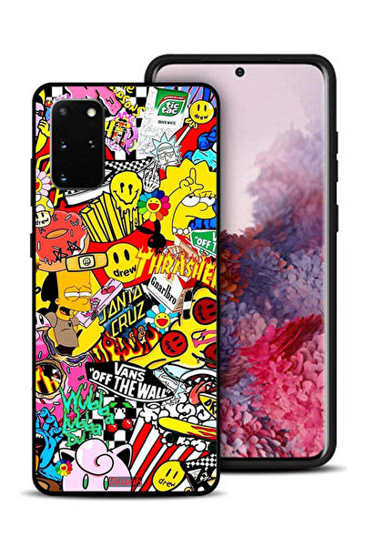 Tolwak غطاء حماية لهاتف سامسونج جالكسي S20 بلس، ملصق أبيض فاتح