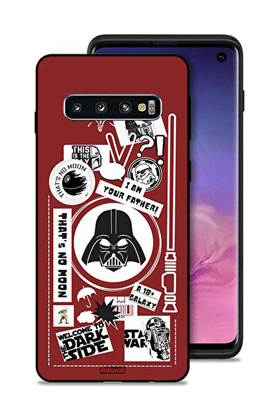 Tolwak غطاء حماية لهاتف Samsung Galaxy S10 ملصق Welcome To The Dark Side