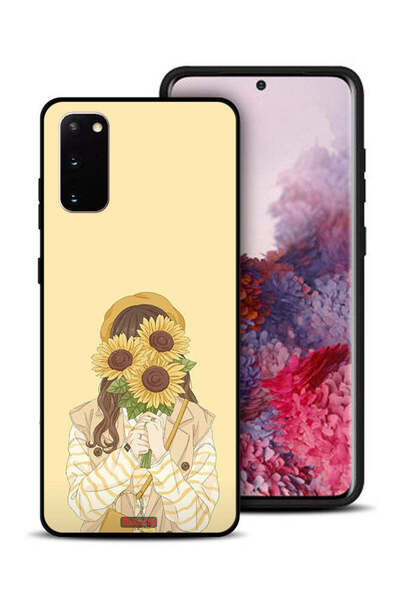 Tolwak غطاء حماية لهاتف سامسونج جالكسي S20 بغطاء وجه مع زهور عباد الشمس