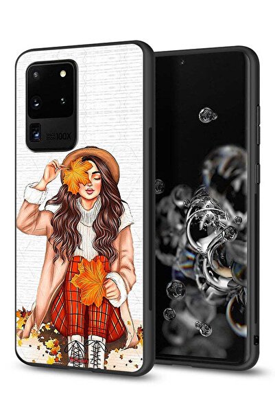 Tolwak غطاء حماية لهاتف سامسونج جالكسي S20 ألترا يحمل صورة أوراق الخريف الفنية