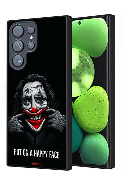 Tolwak غطاء حماية لهاتف سامسونج جالاكسي S23 ألترا 5G بوجه سعيد