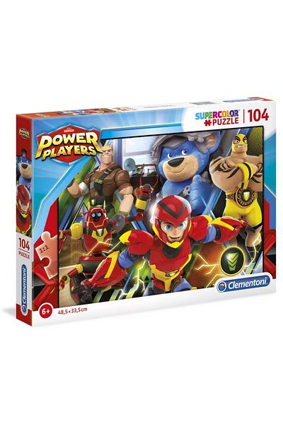 CLEMENTONI Power Players Puzzle – 104 Pieces – Multicolor