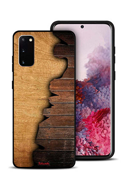 Tolwak غطاء حماية لهاتف سامسونج جالكسي S20 بنمط خشبي عتيق
