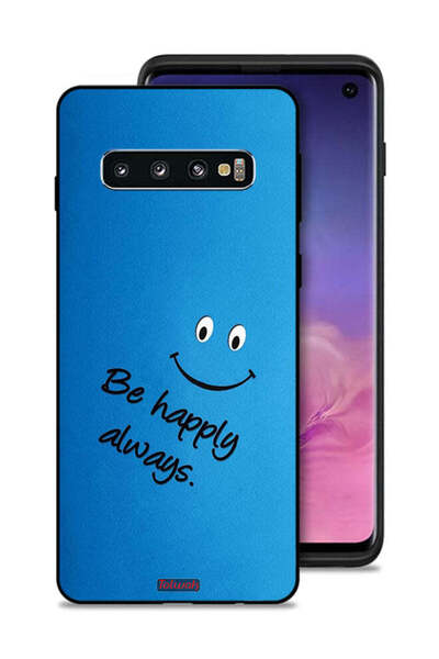 Tolwak غطاء حماية لهاتف سامسونج جالكسي S10 كن سعيدًا دائمًا