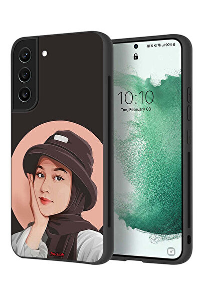 Tolwak غطاء حماية لهاتف سامسونج جالاكسي S22 بلس 5G بتصميم فتاة قبعة لطيفة ورس...