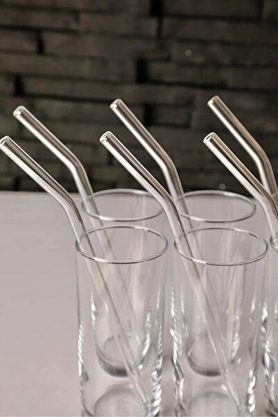 VAN VLECK 5-Piece Glass Pipette - 1St Quality, Durable and Healthy Straw, Washable (with Cleaning Brush Gift)