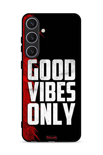 Tolwak غطاء حماية لهاتف سامسونج جالكسي S24 بلس 5G - Good Vibes Only