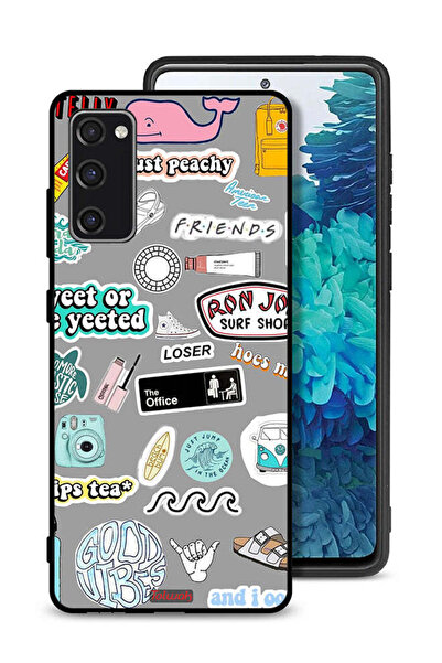 Tolwak Samsung Galaxy S20 FE Protective Case Cover Good Vibes Stickers