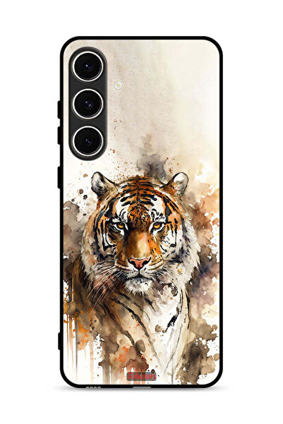 Tolwak غطاء حماية لهاتف سامسونج جالاكسي S24 FE 5G بنقشة فن تجريدي من جلد الفهد