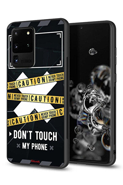 Tolwak Samsung Galaxy S20 Ultra Protective Case Cover Caution Never Touch My ...