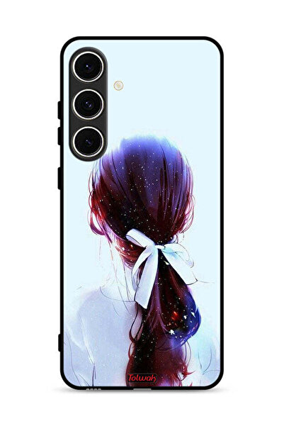 Tolwak غطاء حماية لهاتف سامسونج جالاكسي S24 FE 5G بتصميم ربطة شعر مع رباط شعر...