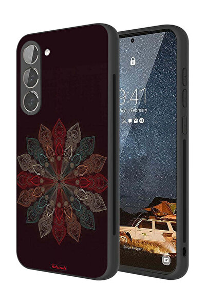 Tolwak غطاء حماية لهاتف سامسونج جالاكسي S23 5G بتصميم زهرة ماندالا