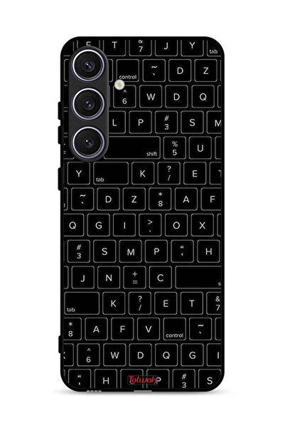 Tolwak غطاء حماية لهاتف Samsung Galaxy S25 Plus بنمط مفاتيح لوحة المفاتيح الع...