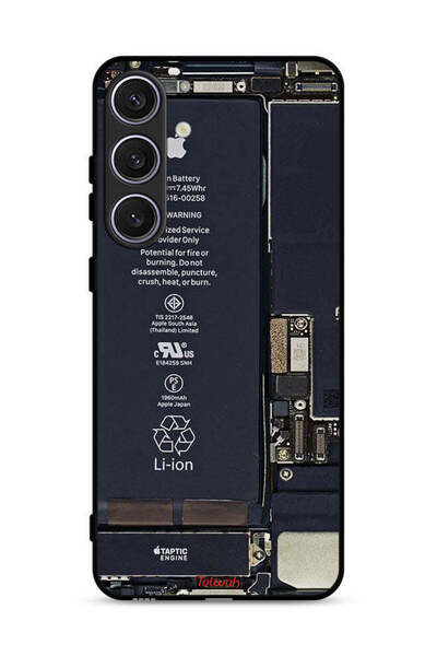 Tolwak غطاء حماية لهاتف Samsung Galaxy S25 بنمط دائرة الهاتف