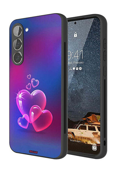 Tolwak غطاء حماية لهاتف سامسونج جالاكسي S23 بلس 5G بنقشة قلوب الماء