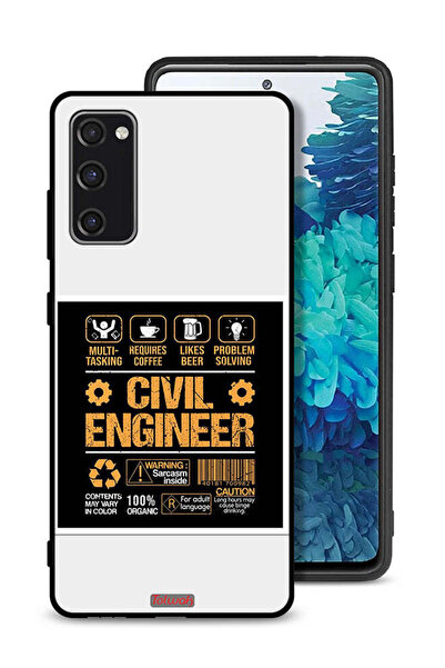 Tolwak غطاء حماية لهاتف سامسونج جالاكسي S20 FE، ملصق مهندس مدني