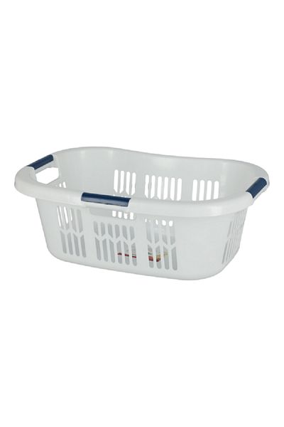 RUBBERMAID High Quality Plastic Durable and Portable Hiphugger Laundry Basket White