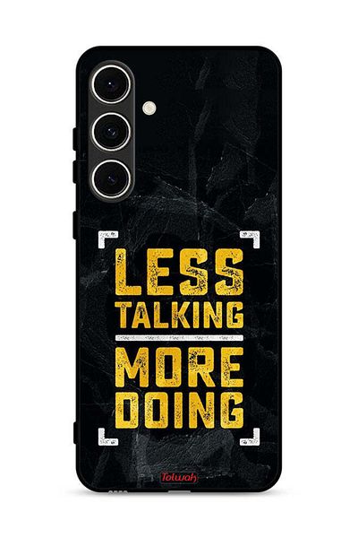 Tolwak Samsung Galaxy A56 5G Protective Case Cover Less Talking More Doing