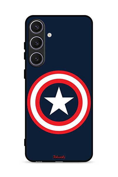 Tolwak غطاء حماية لهاتف سامسونج جالكسي S25 بتصميم كابتن أمريكا