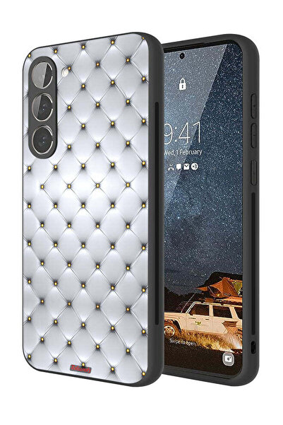 Tolwak غطاء حماية لهاتف سامسونج جالاكسي S23 5G مطبوع عليه دبابيس على القماش