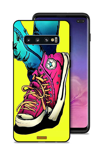 Tolwak غطاء حماية من القماش بتصميم حذاء فني من سامسونج جالكسي S10 بلس