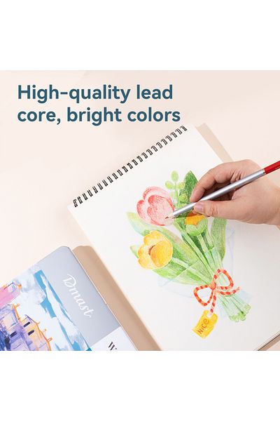 Deli EC301-24 Watercolor Pencil Set 24 Colors – Ideal for Painting, Blending & Art