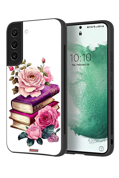 Tolwak غطاء حماية لهاتف سامسونج جالكسي S21 FE 5G بنقشة الورود والكتب