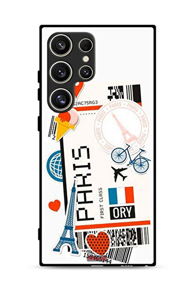 Tolwak غطاء حماية لهاتف سامسونج جالاكسي S24 ألترا 5G، ملصق باريس