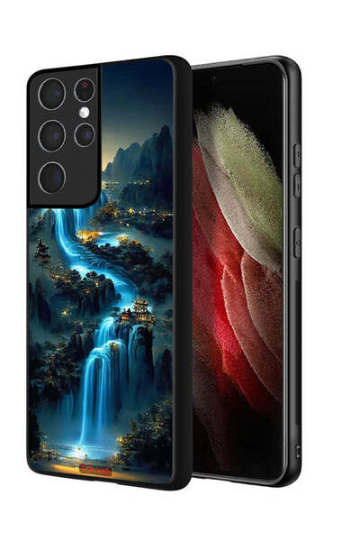 Tolwak غطاء حماية لهاتف سامسونج جالاكسي S21 ألترا 5G بتصميم شلال