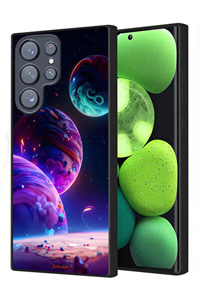 Tolwak غطاء حماية لهاتف سامسونج جالاكسي S23 ألترا 5G بنقشة كوكبية