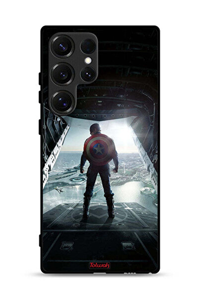 Tolwak غطاء حماية لهاتف سامسونج جالكسي S25 ألترا بتصميم صورة كابتن أمريكا