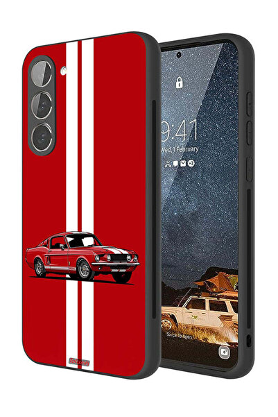 Tolwak Samsung Galaxy S23 5G Protective Case Cover Vintage Car Abstract Art