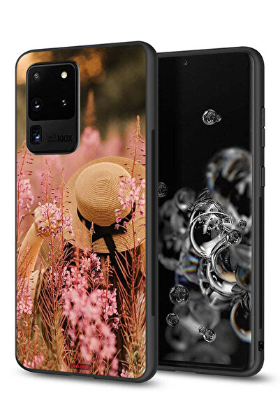 Tolwak Samsung Galaxy S20 Ultra Protective Case Cover Hat Girl In Flowers