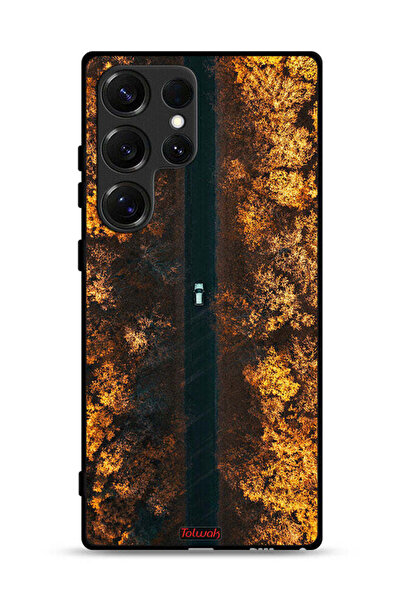 Tolwak غطاء حماية لهاتف سامسونج جالكسي S25 ألترا - طريق في أشجار الخريف