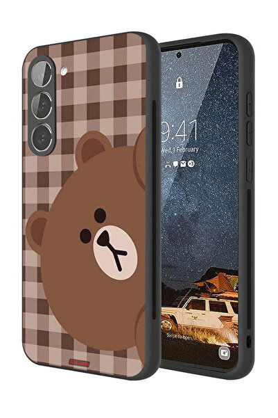 Tolwak غطاء حماية لهاتف سامسونج جالاكسي S23 5G على شكل دب تيدي