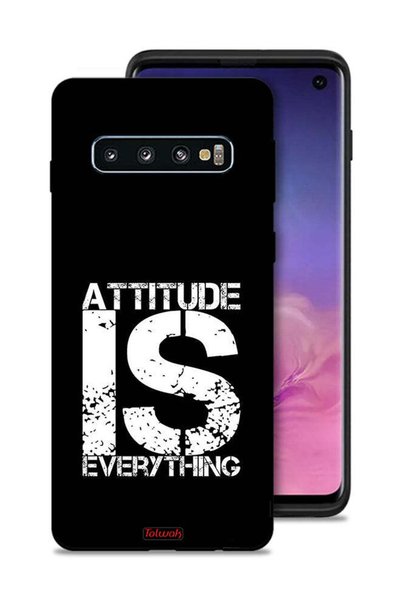 Tolwak غطاء حماية لهاتف Samsung Galaxy S10 - Attitude Is Everything