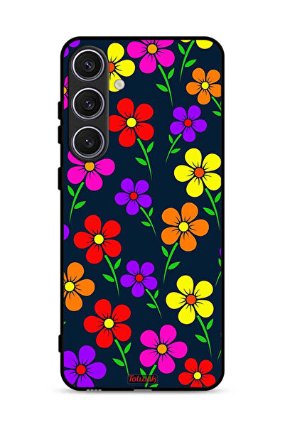 Tolwak غطاء حماية لهاتف سامسونج جالكسي S25 بلس - زهور ملونة