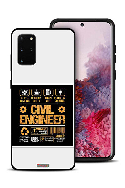 Tolwak غطاء حماية لهاتف سامسونج جالاكسي S20 بلس، ملصق مهندس مدني