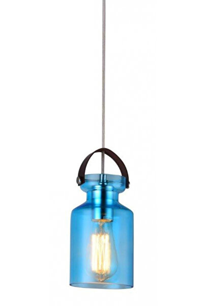 Platinet - Lampă suspendată ZEFIR, E27, 1 x 40W, albastră