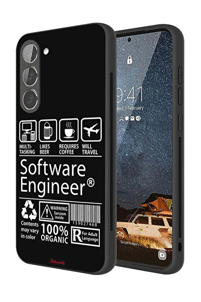 Tolwak غطاء حماية لهاتف Samsung Galaxy S23 5G، ملصق مهندس برمجيات