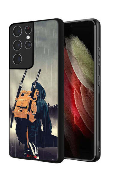 Tolwak غطاء حماية لهاتف سامسونج جالاكسي S21 ألترا 5G، فن سيف الساموراي الرقمي