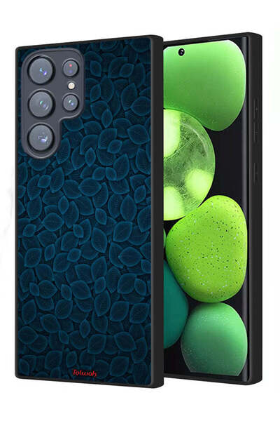 Tolwak غطاء حماية لهاتف سامسونج جالاكسي S23 ألترا 5G بنقشة أوراق فنية رقمية