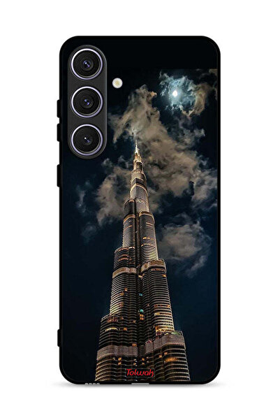 Tolwak غطاء حماية لهاتف سامسونج جالاكسي إس 24 بلس 5G برج خليفة في الليل