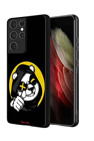 Tolwak غطاء حماية لهاتف سامسونج جالاكسي S21 ألترا 5G بتصميم قطة مارشميلو لطيفة