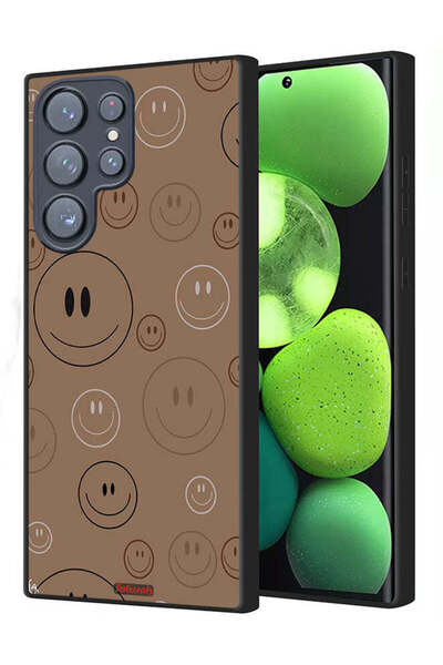 Tolwak غطاء حماية لهاتف سامسونج جالاكسي S23 ألترا 5G بنقشة وجوه مبتسمة