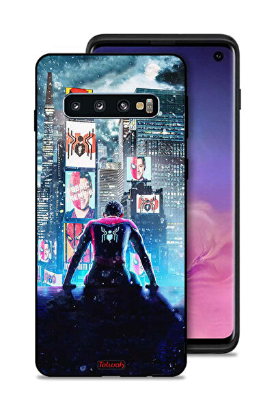 Tolwak غطاء حماية بتصميم سبايدر مان من سامسونج جالكسي S10