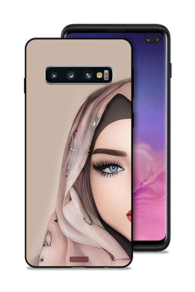 Tolwak غطاء حماية لهاتف سامسونج جالاكسي S10 بلس بتصميم فتاة نصف وجه